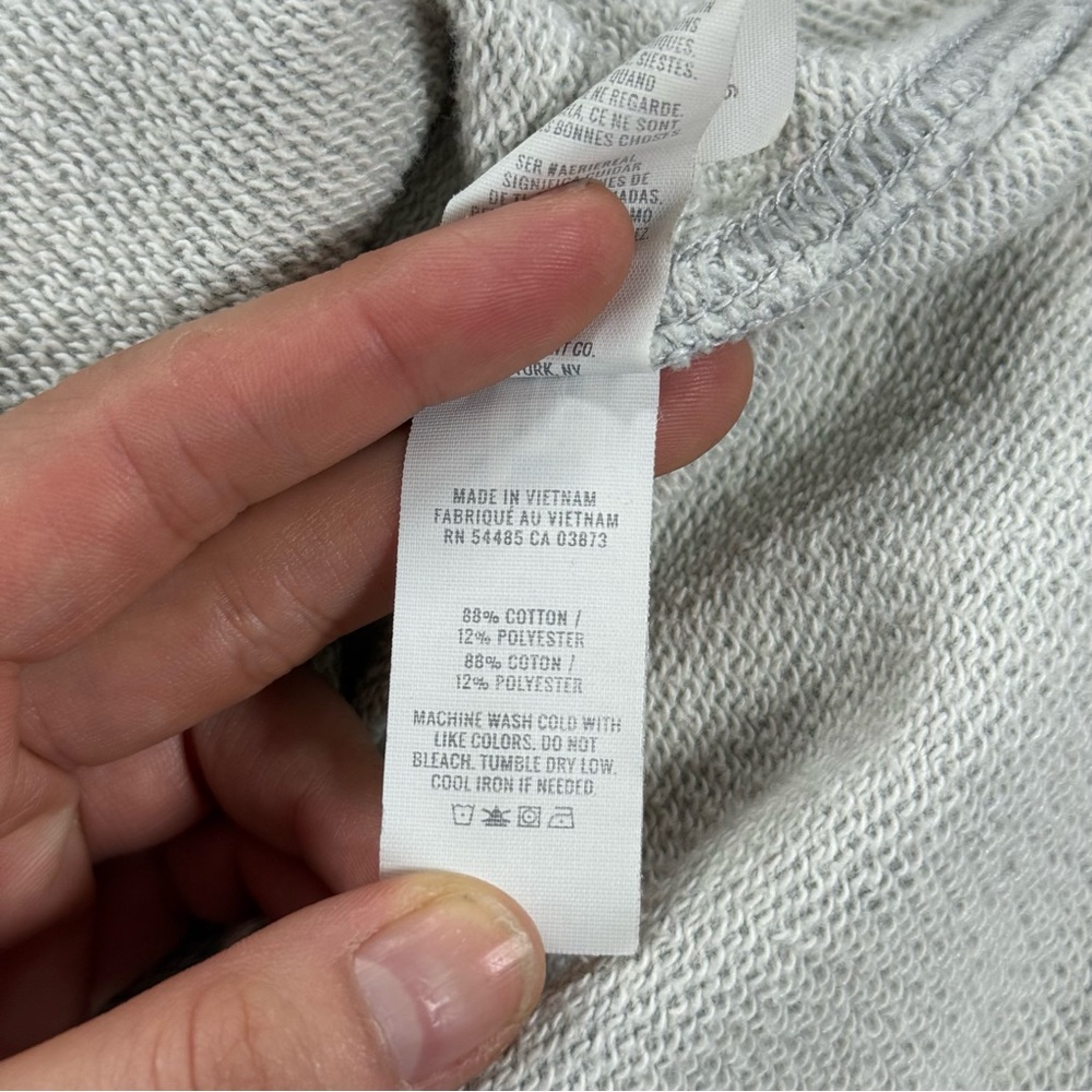 Aerie Women’s Big Chill Oversized Crewneck Sweatshirt Grey Large Cozy Lounge - Picture 4 of 4